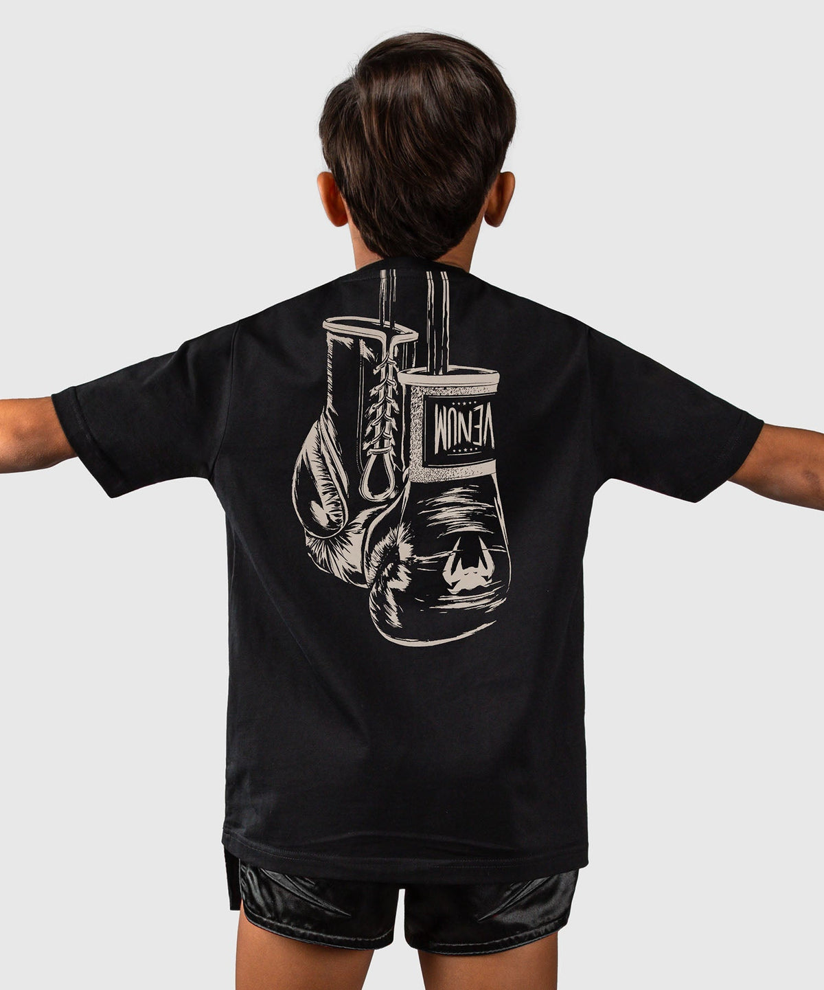 Venum T-Shirt Fight Icon Kinder - Schwarz
