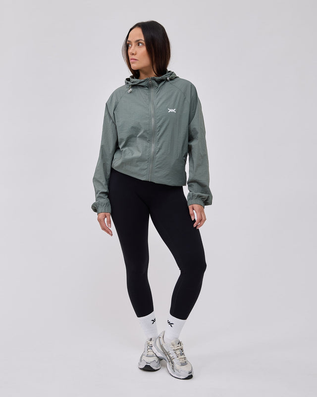Caged Hooded ultralight windbreaker - Minze
