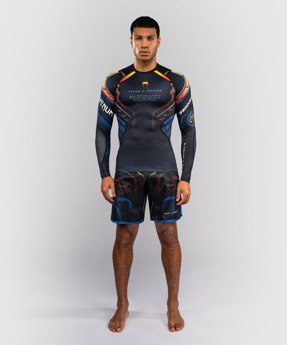 Venum Rashguard TEKKEN 8 Yoshimitsu - Zwart/Oranje - foto 7