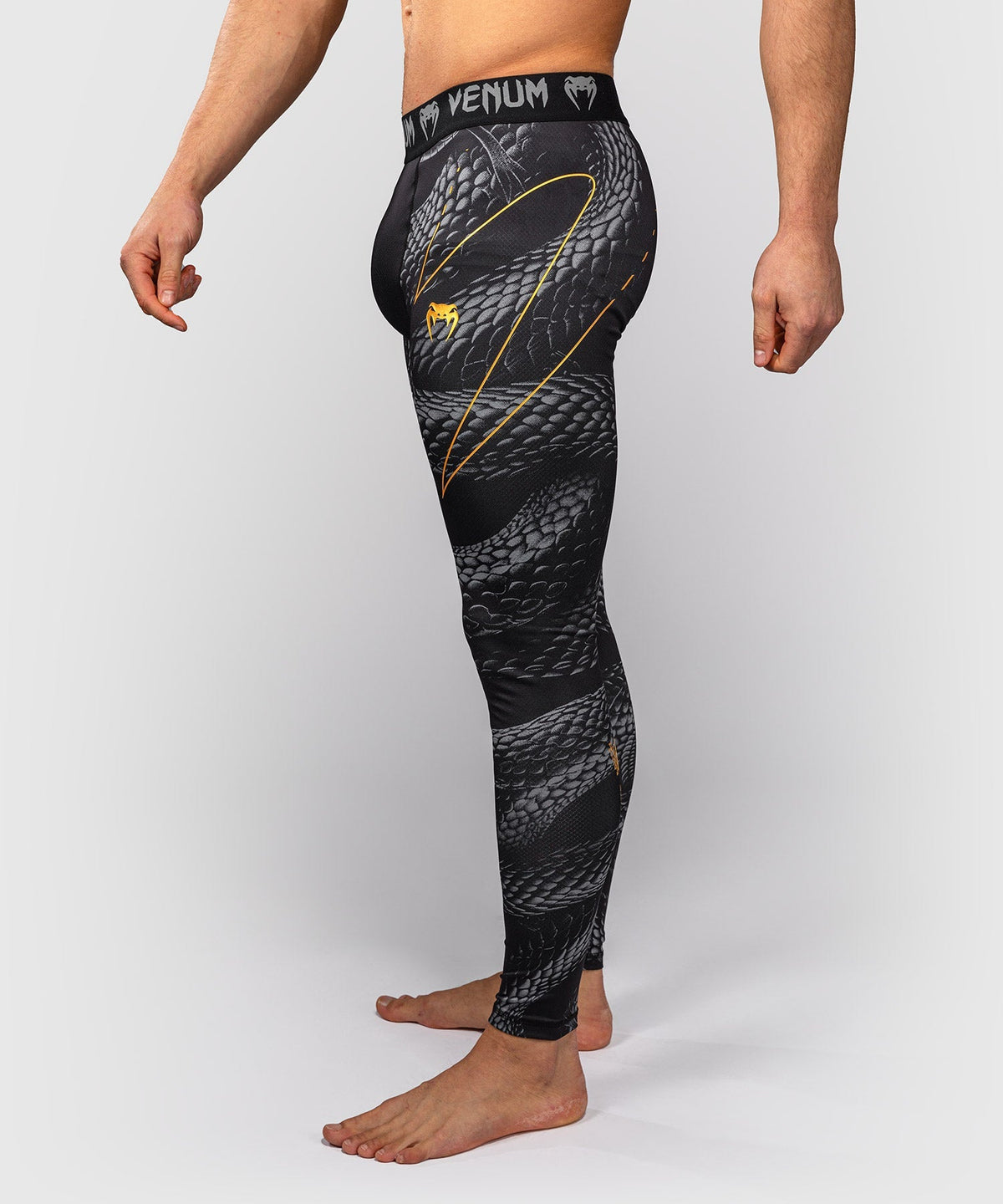 Venum Kompressionshose Matupa - Schwarz/Grau/Gold