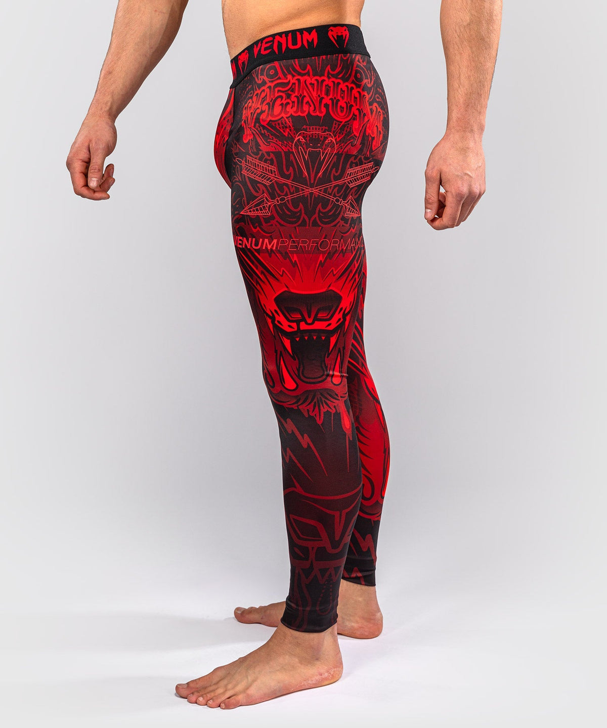 Venum Kompressionshose Wolf Atak - Schwarz/Rot