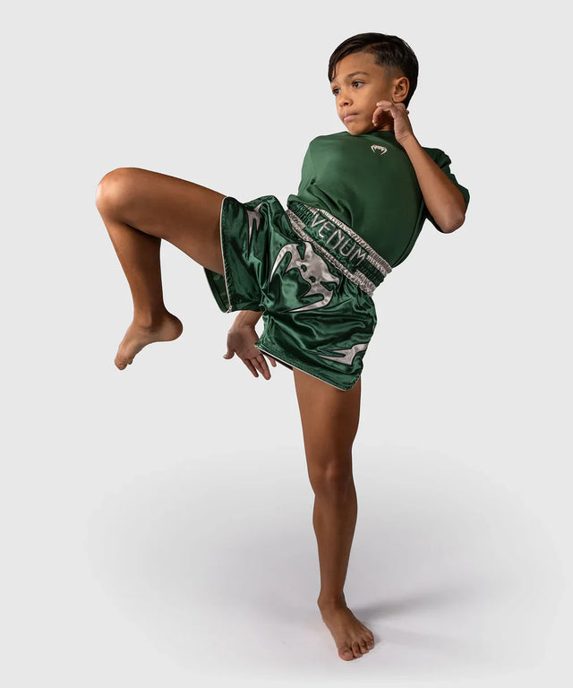 Venum Muay-Thai-Shorts Inferno Kids – Grün