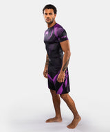 Venum Rashguard No-Gi 6.0 Kurzarm - Schwarz/Lila