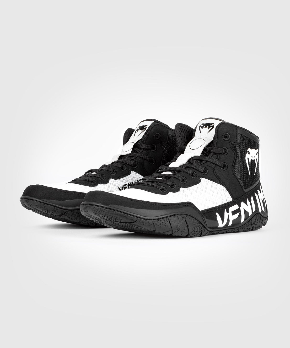 Venum Ringerschuhe Elite - Schwarz/Weiß