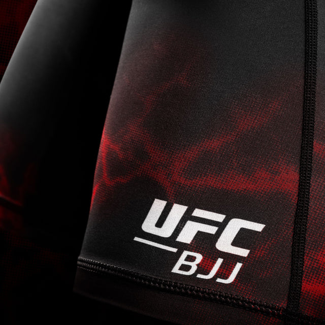 Hayabusa x UFC BJJ Kompressionsshorts - Schwarz/Rot