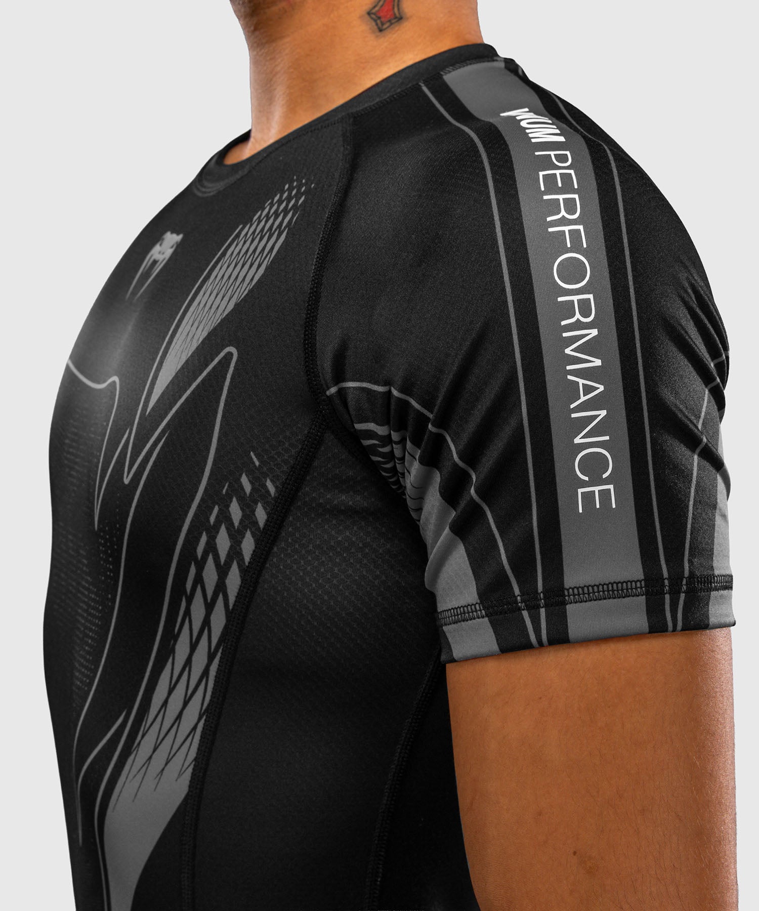 Venum Rashguard Amazonia Reborn Kurzarm - Schwarz/Grau