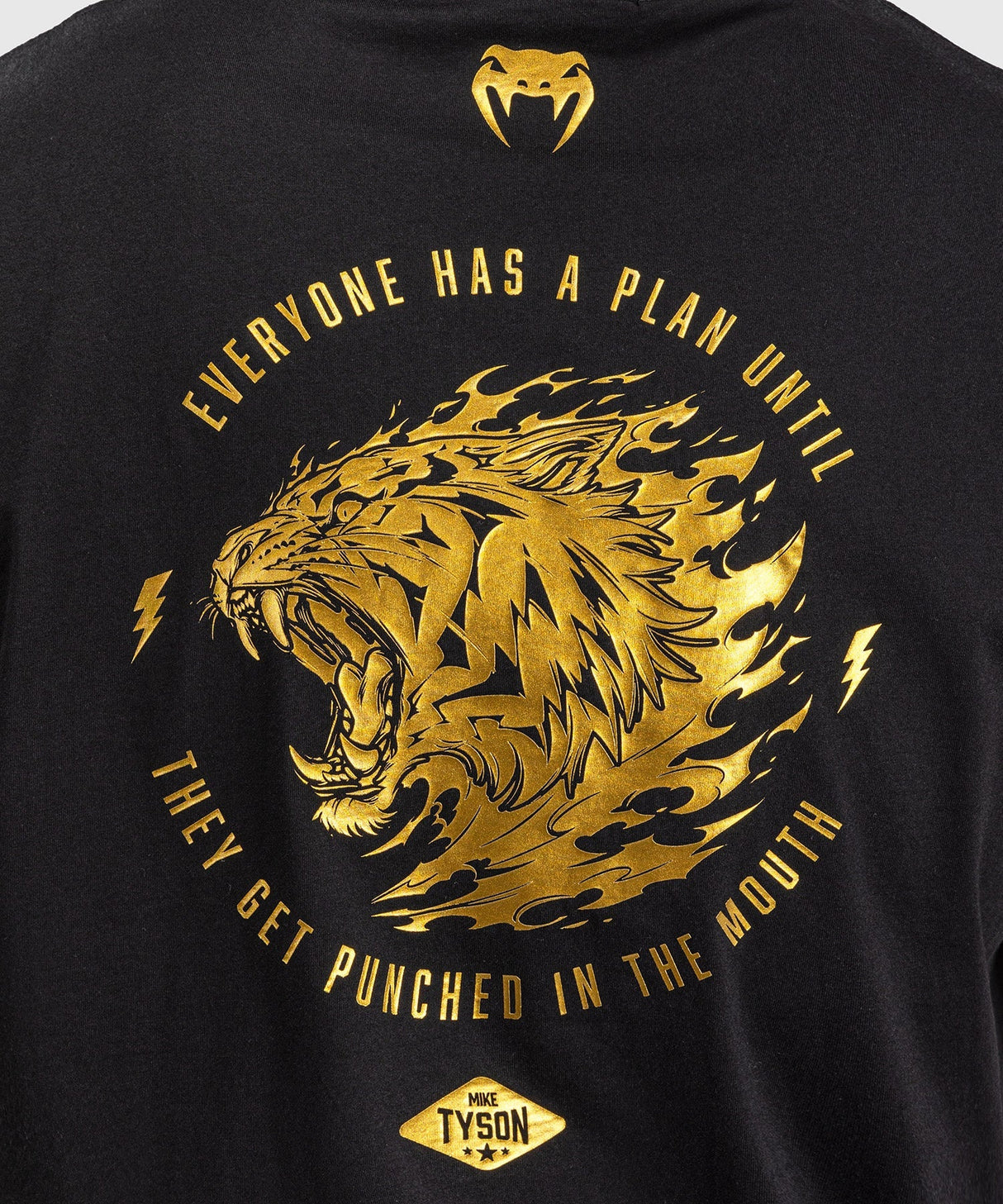 Venum x Mike Tyson T-Shirt Tiger Ärmellos – Schwarz/Gold
