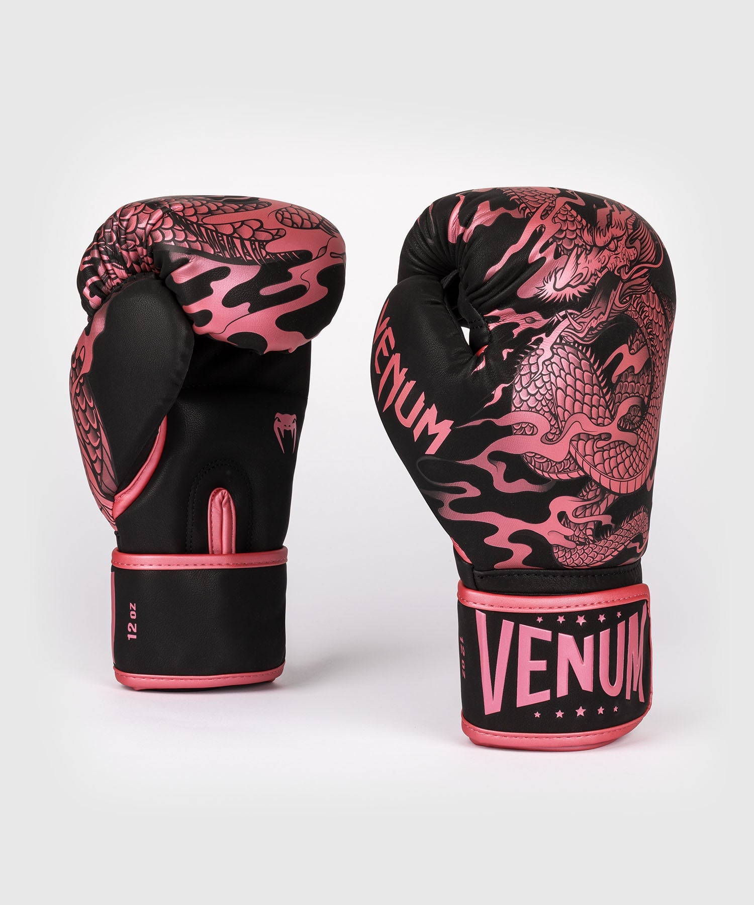 Venum Boxhandschuhe Impact Dragon's Flight - Schwarz/Metallic Rosa