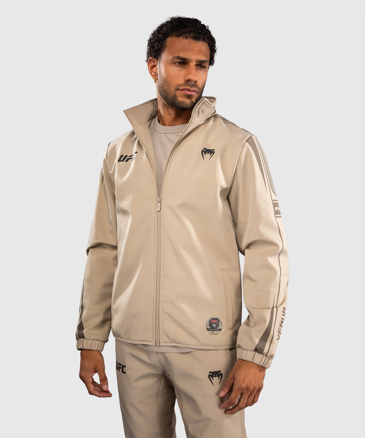 Venum UFC Hoodie Unity mit Reißverschluss Herren - Sand