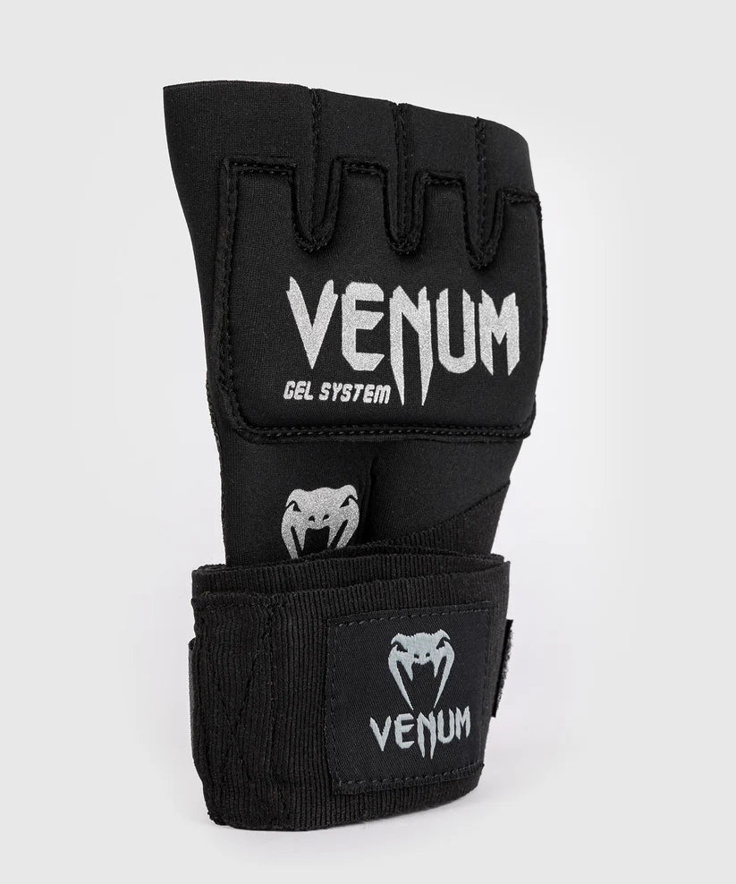 Venum Kontact Innenhandschuhe – Gel Quick Wraps Schwarz/Silber