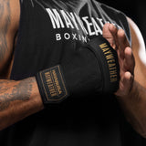 Hayabusa x Mayweather Innenhandschuhe Deluxe Quick Wraps - Schwarz/Gold