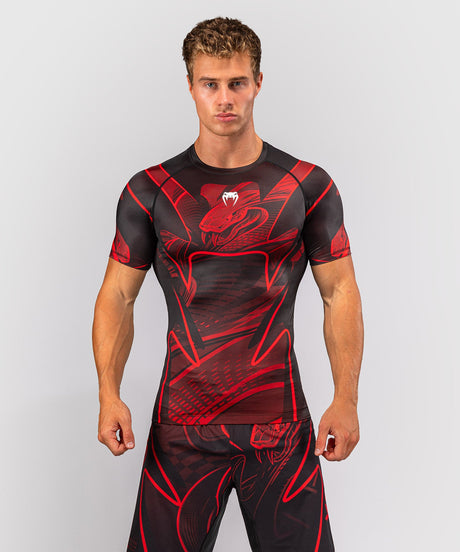 Venum Rashguard Crimson Viper 2.0 Kurzarm - Schwarz/Rot