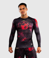 Venum Rashguard x Jujutsu Kaisen Itadori Lange Ärmel - Schwarz/Rot