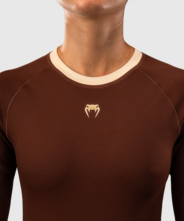 Venum Rashguard Viper Langarm Damen - Braun