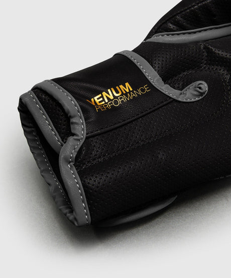 Venum Boxhandschuhe Matupa Schwarz/Grau/Gold - Rückansicht