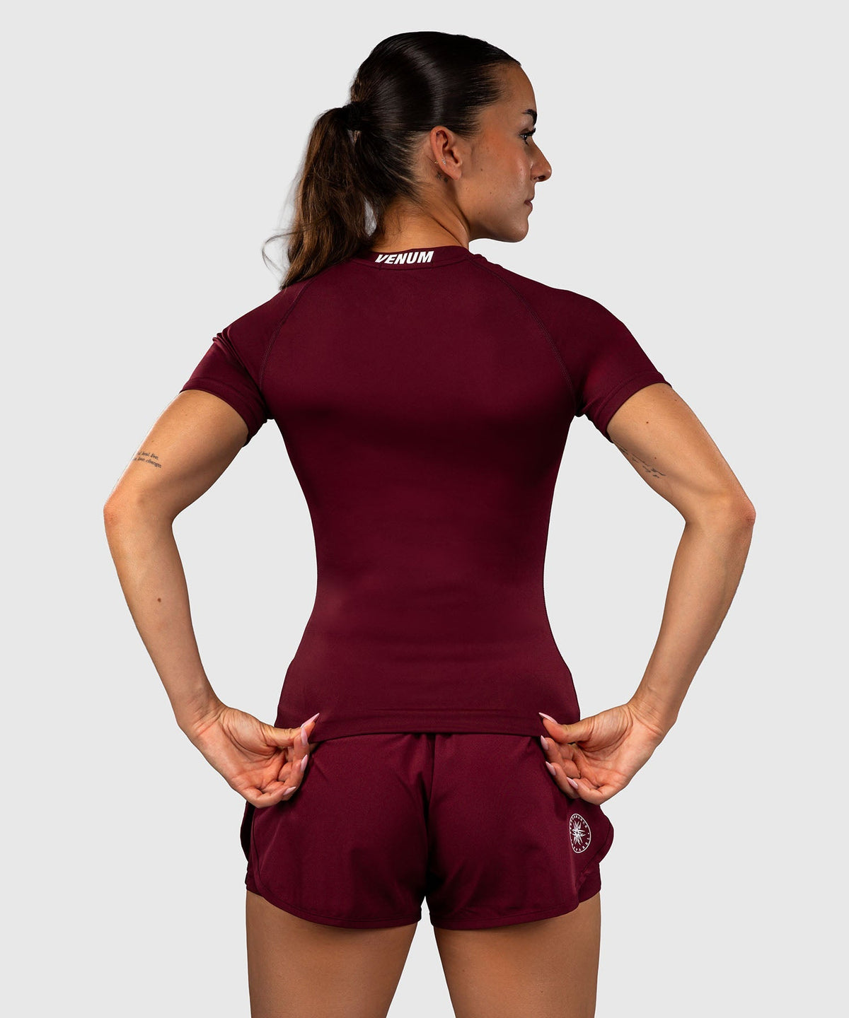 Venum Rashguard Aero XT Kurzarm - Pflaume