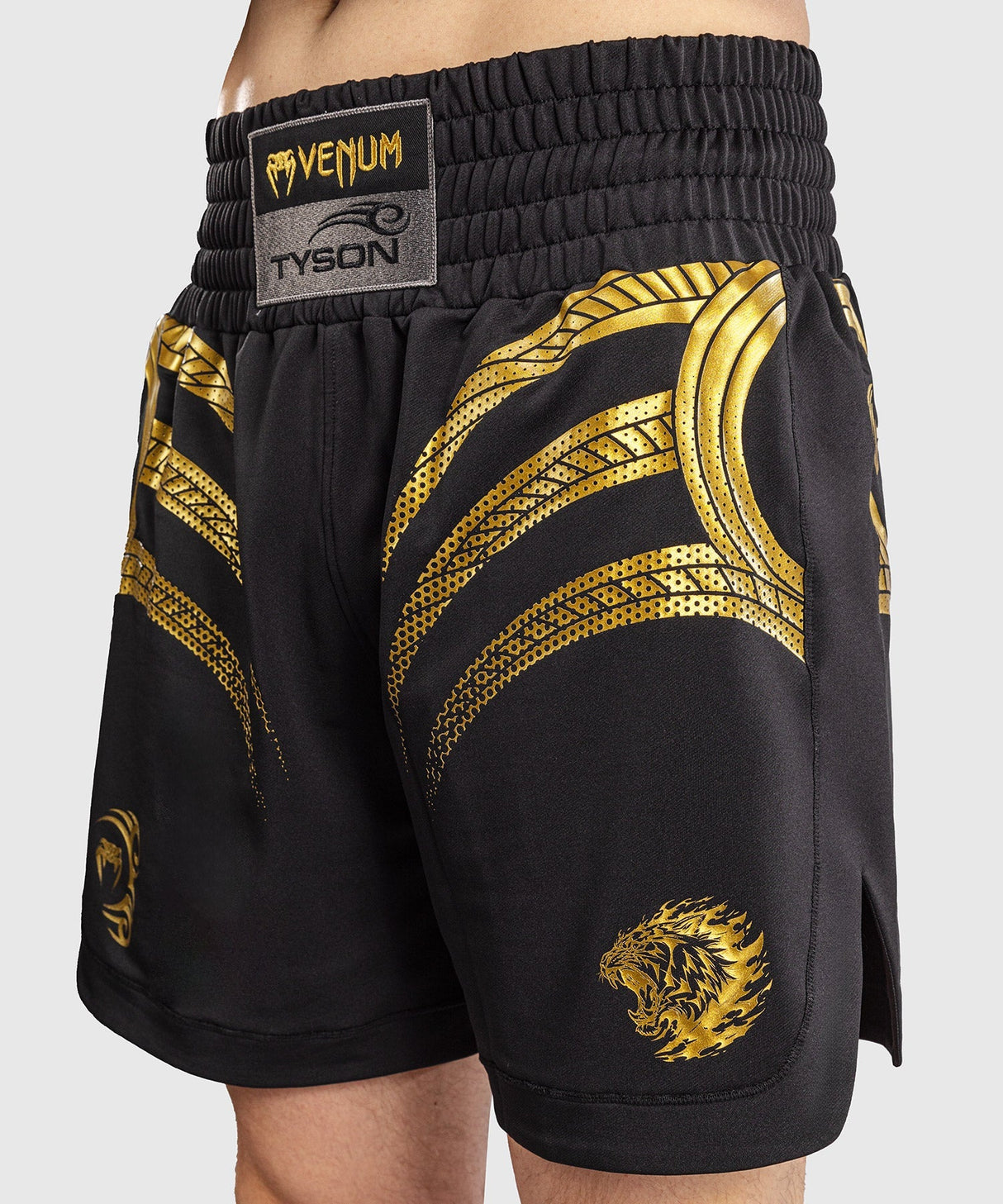 Venum x Mike Tyson Tiger Boxhosen - Schwarz/Gold