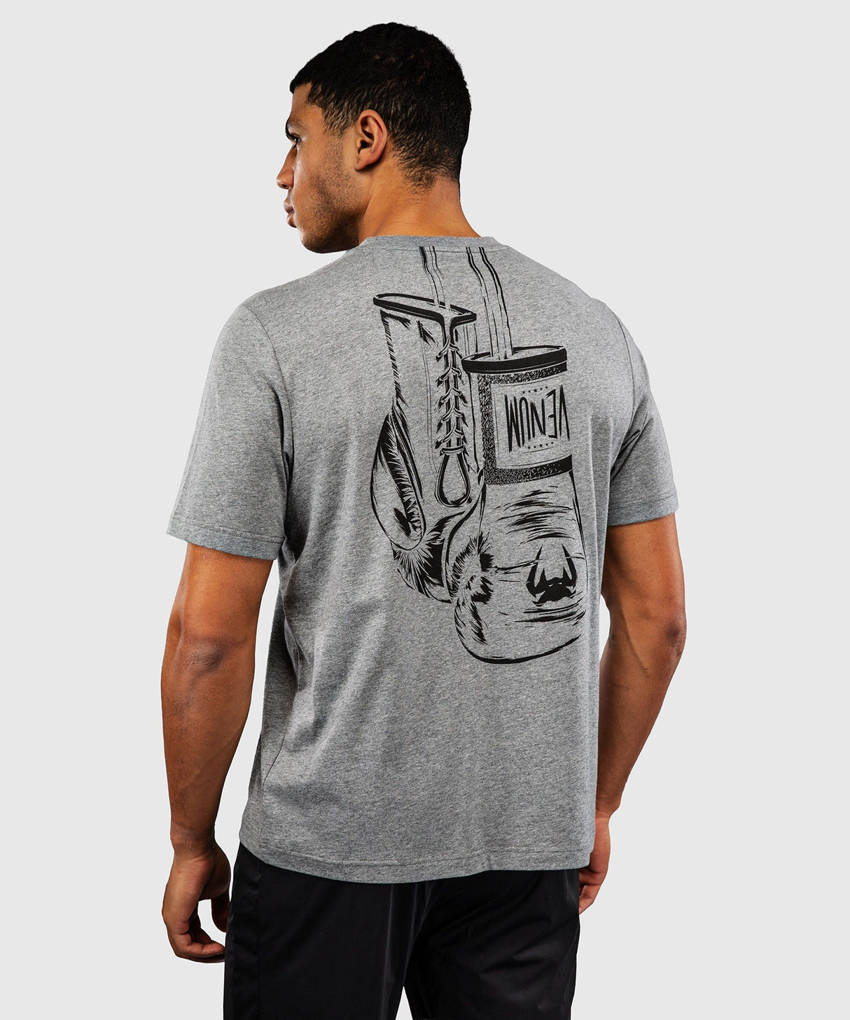 Venum T-Shirt Fight Icon – Hellgrau meliert