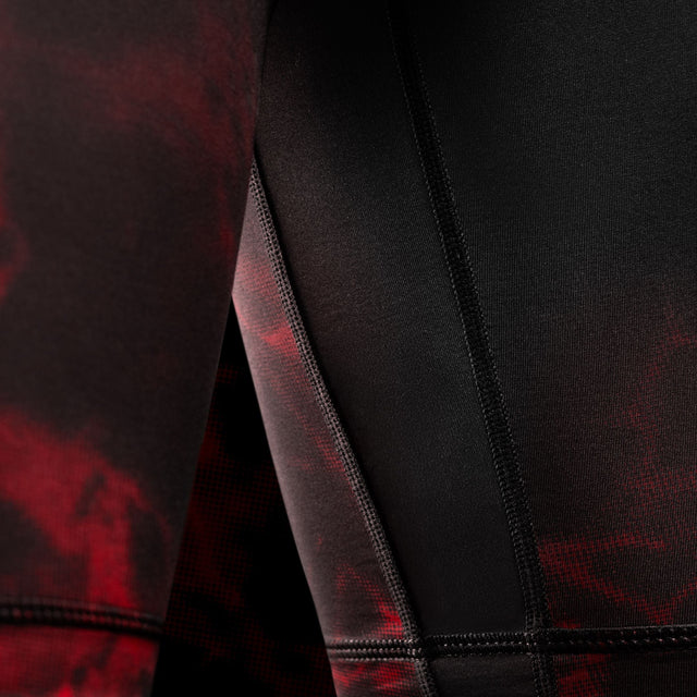 Hayabusa x UFC BJJ Kompressionsshorts - Schwarz/Rot