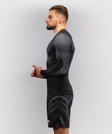 Venum Rashguard Streamline Lange Ärmel - Schwarz/Weiß
