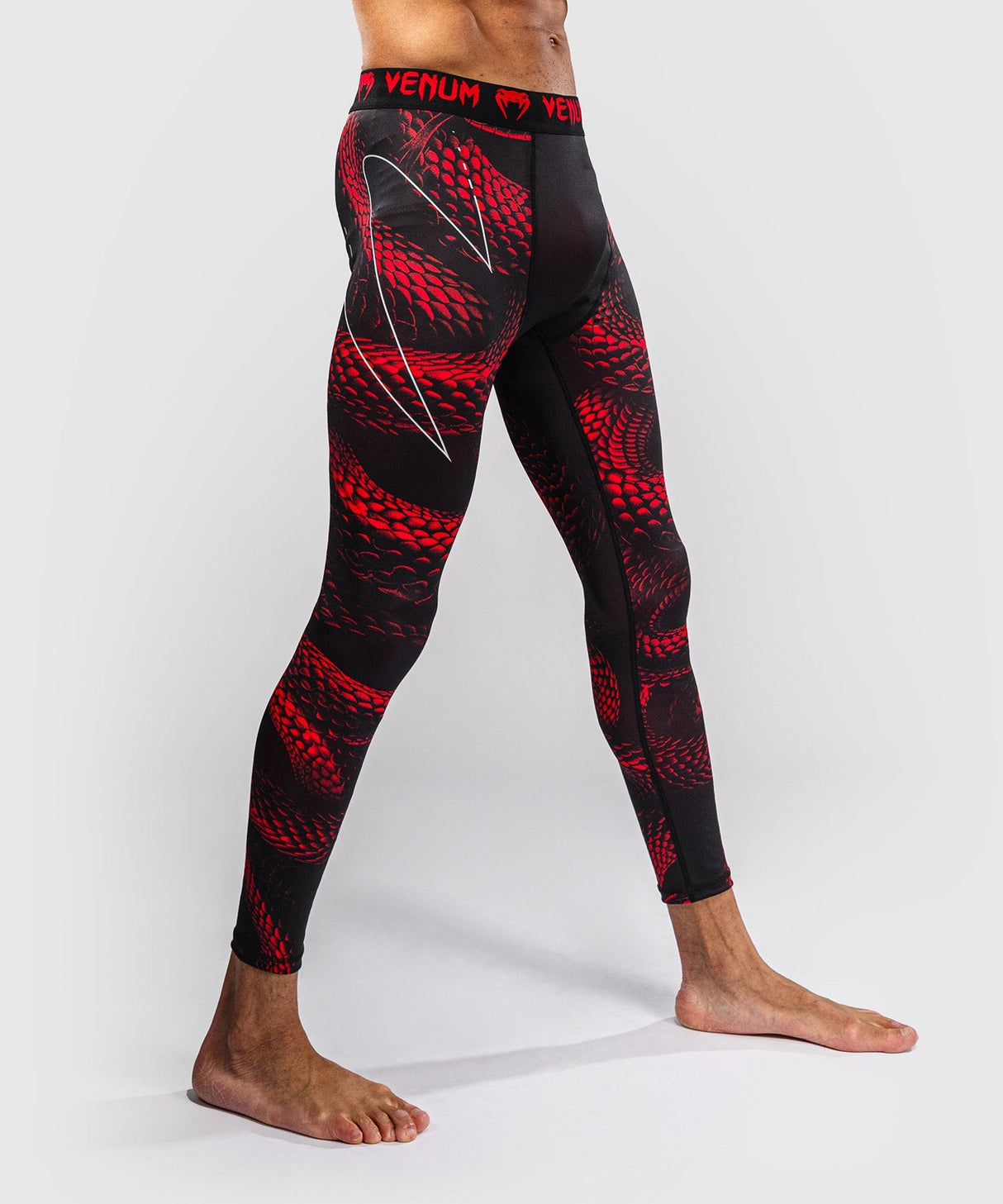 Venum Kompressionshose Matupa - Schwarz/Rot/Silber