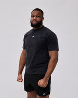 Caged Classic T-Shirt - Washed Schwarz