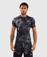 Venum Rashguard Rage & Workout Kurzarm – Schwarz/Grau