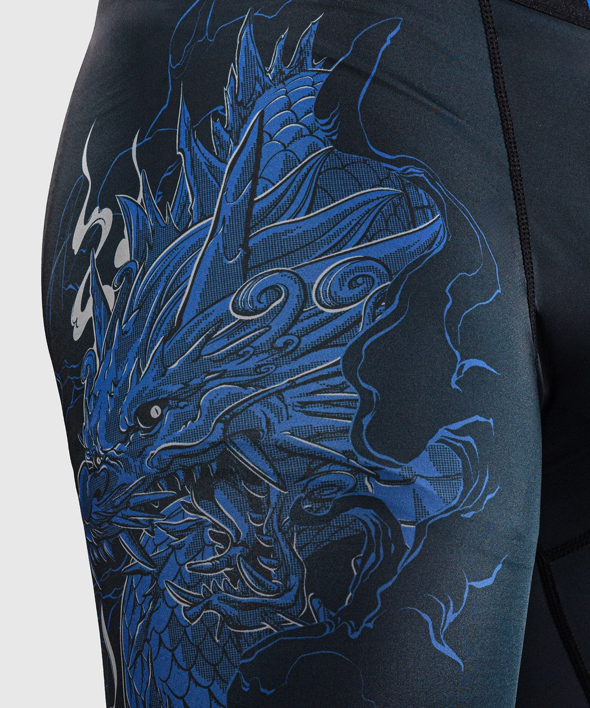Venum Kompressionshose Thunder Dragon - Schwarz/Königsblau