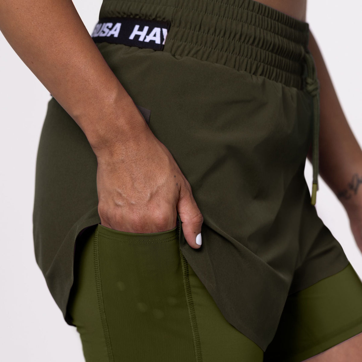 Hayabusa Trainingsshorts Damen - Olivgrün