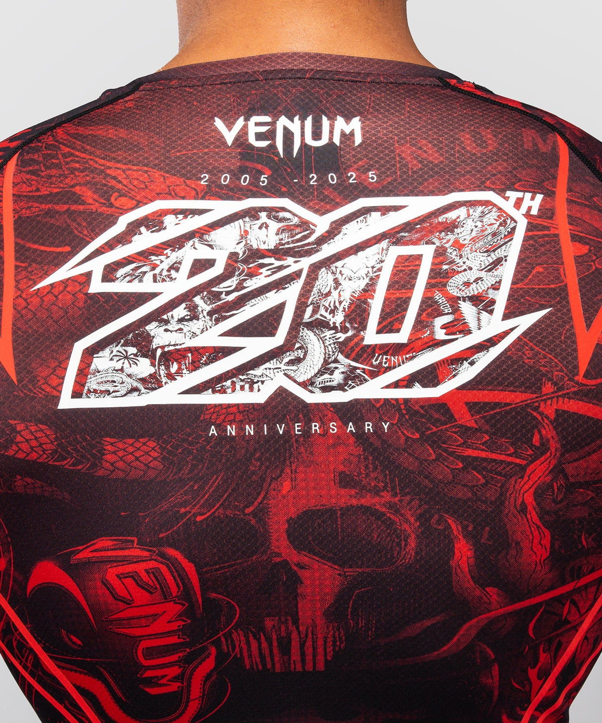 Venum Rashguard 20th Anniversary Lange Ärmel - Schwarz/Rot