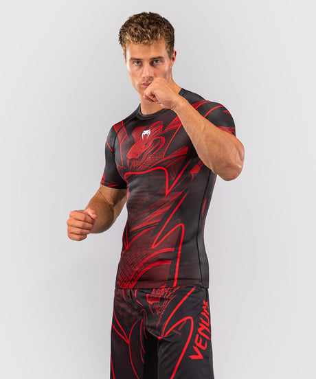 Venum Rashguard Crimson Viper 2.0 Kurzarm - Schwarz/Rot