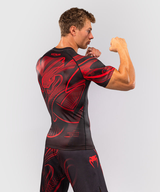 Venum Rashguard Crimson Viper 2.0 Kurzarm - Schwarz/Rot