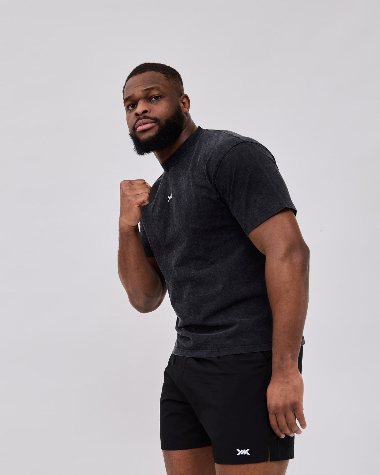 Caged Classic T-Shirt - Washed Schwarz