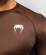 Venum Rashguard x Roger Gracie Academy Kurzarm - Dunkelbraun