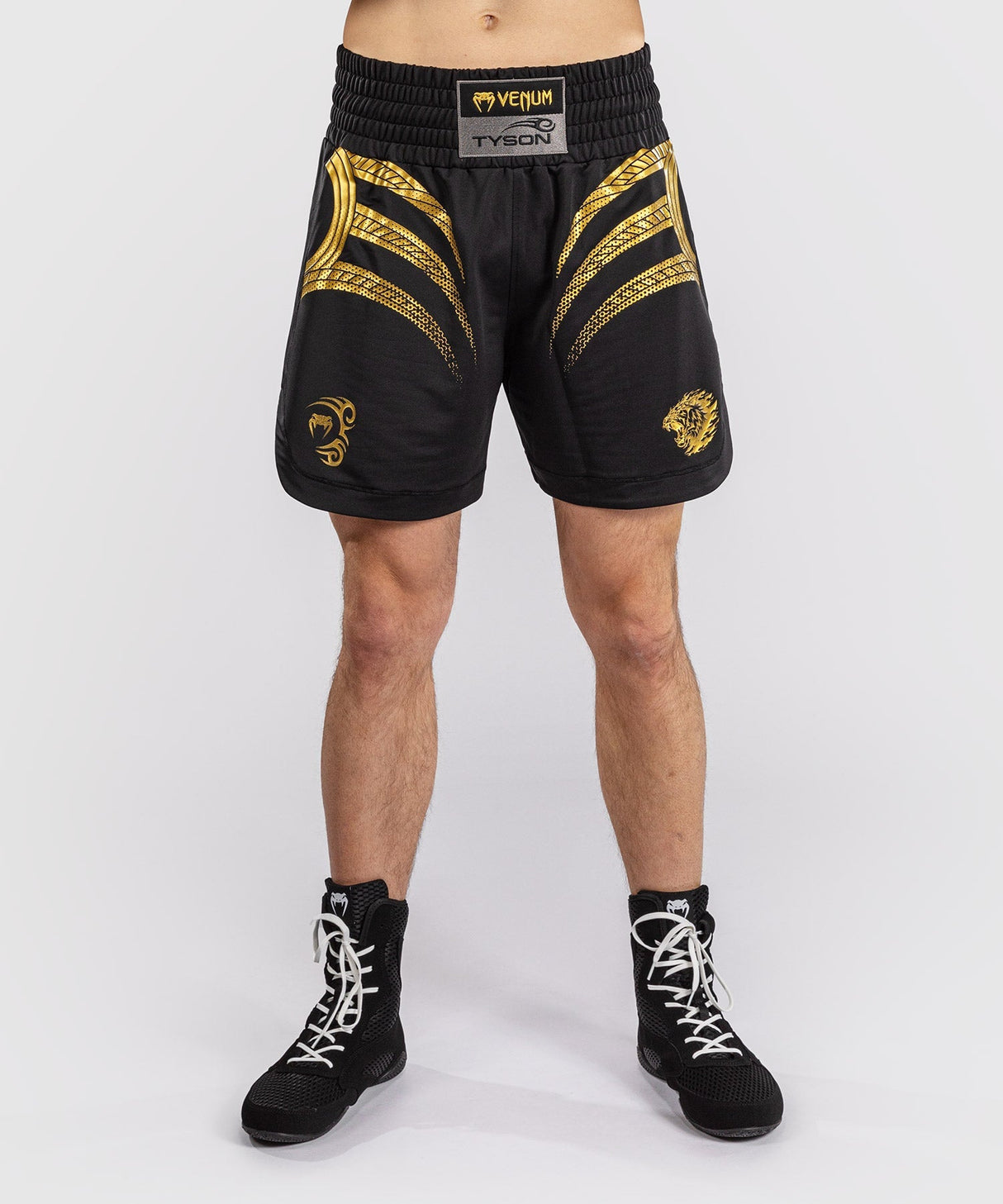 Venum x Mike Tyson Tiger Boxhosen - Schwarz/Gold