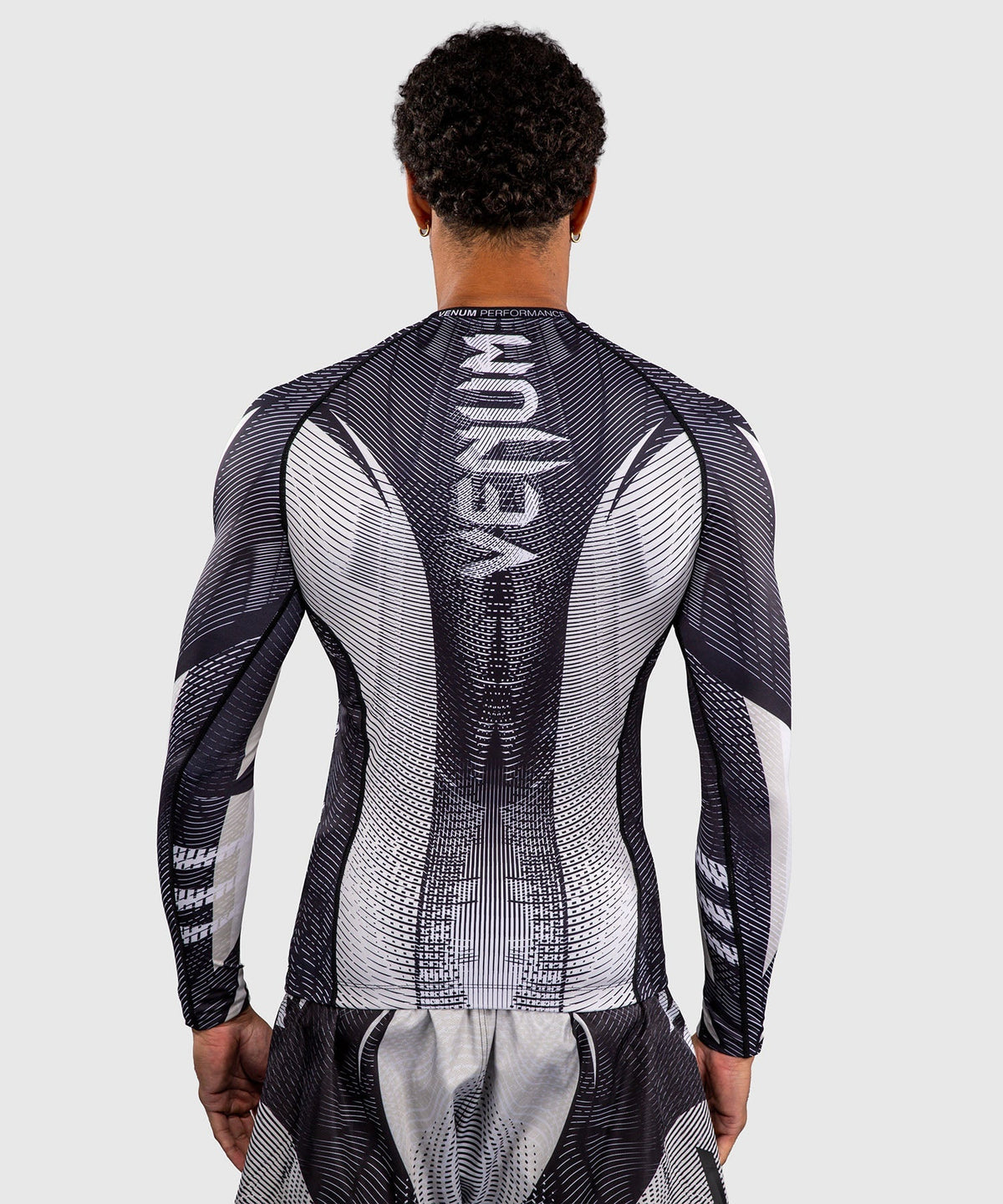Venum Rashguard Galactic 3.0 Lange Mouwen - Offwhite/Schwarz