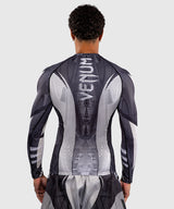 Venum Rashguard Galactic 3.0 Lange Mouwen - Offwhite/Schwarz