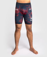 Venum UFC MMA Shorts Zenith - Marineblau/Bordeauxrot/Silber