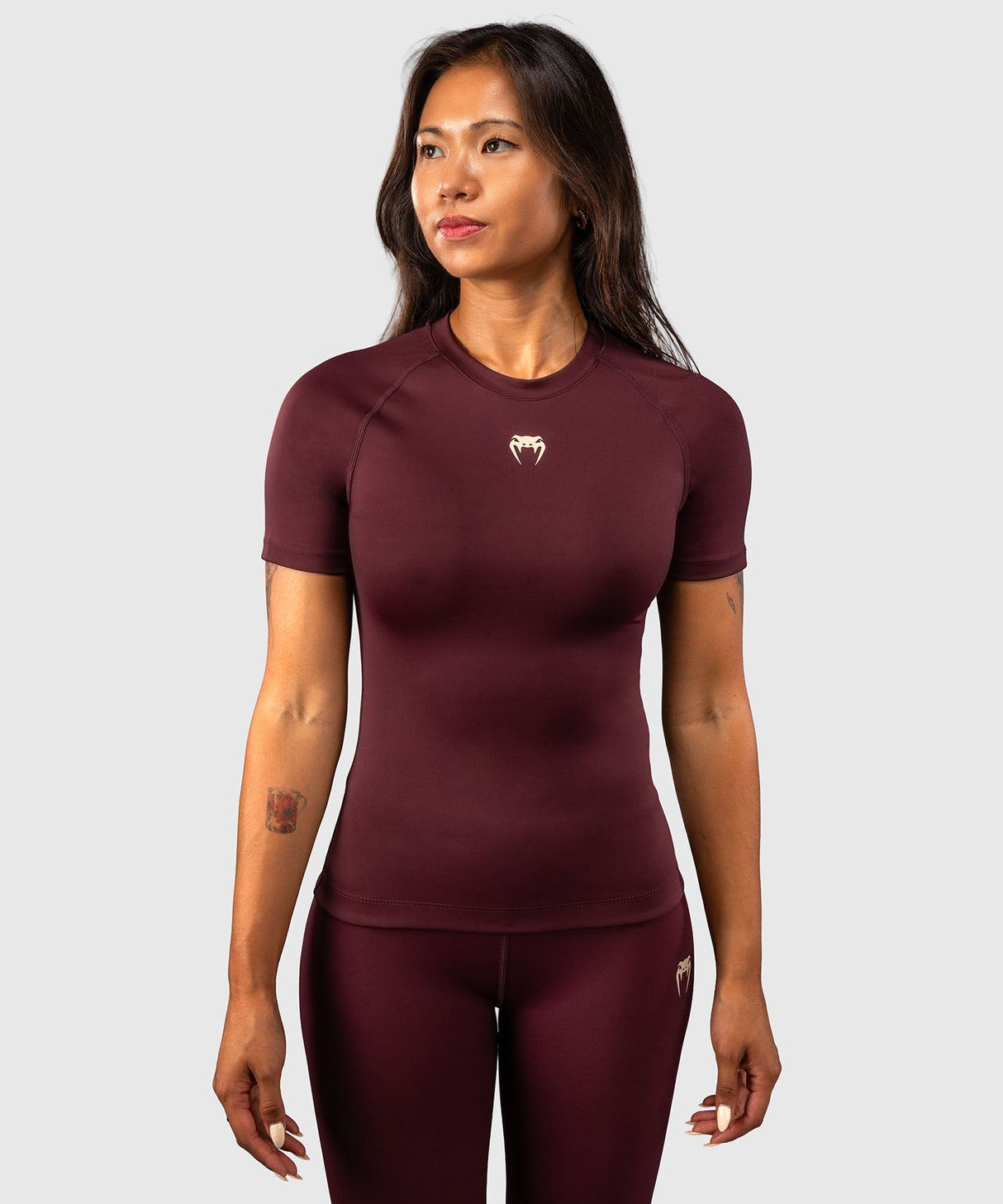 Venum Rashguard Talisman Kurzarm – Pflaume