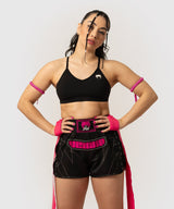 Venum Muay-Thai-Shorts x Dua - Schwarz/Fuchsia Rosa