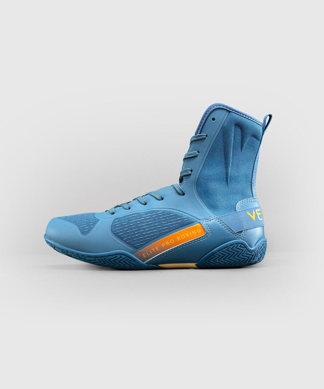 Venum Boxschuhe Elite Neo - Stahlblau/Orange