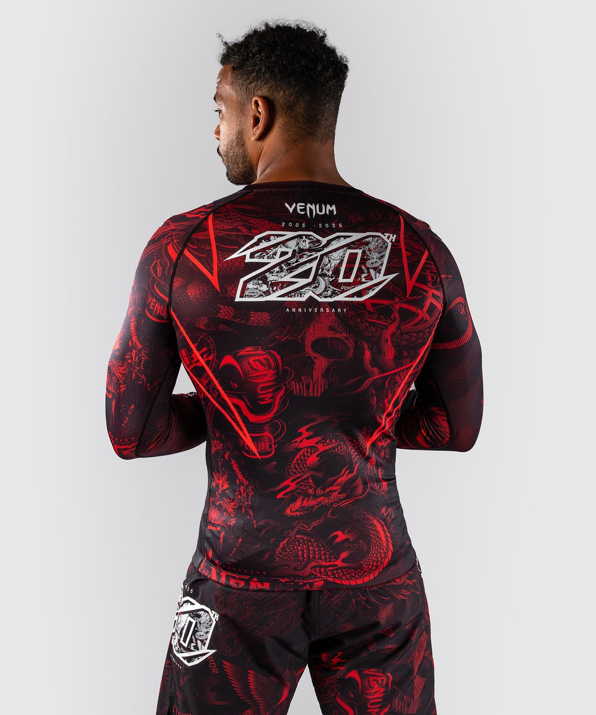 Venum Rashguard 20th Anniversary Lange Ärmel - Schwarz/Rot
