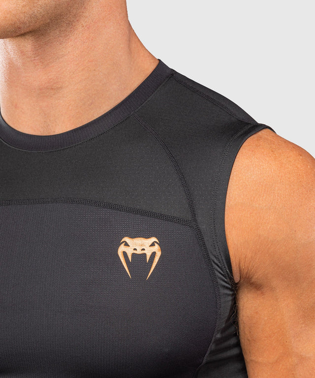 Venum Rashguard G-Fit Revolution Ärmellos - Schwarz/Kupfer