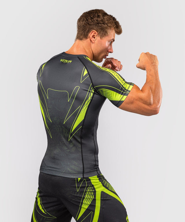 Venum Rashguard Amazonia Reborn Kurzarm - Schwarz/Grün