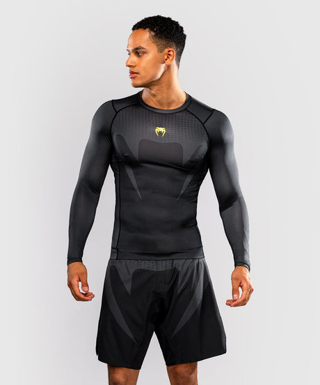 Venum Rashguard Attack Lange Ärmel - Schwarz/Gold