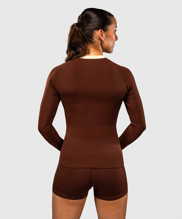 Venum Rashguard Viper Langarm Damen - Braun