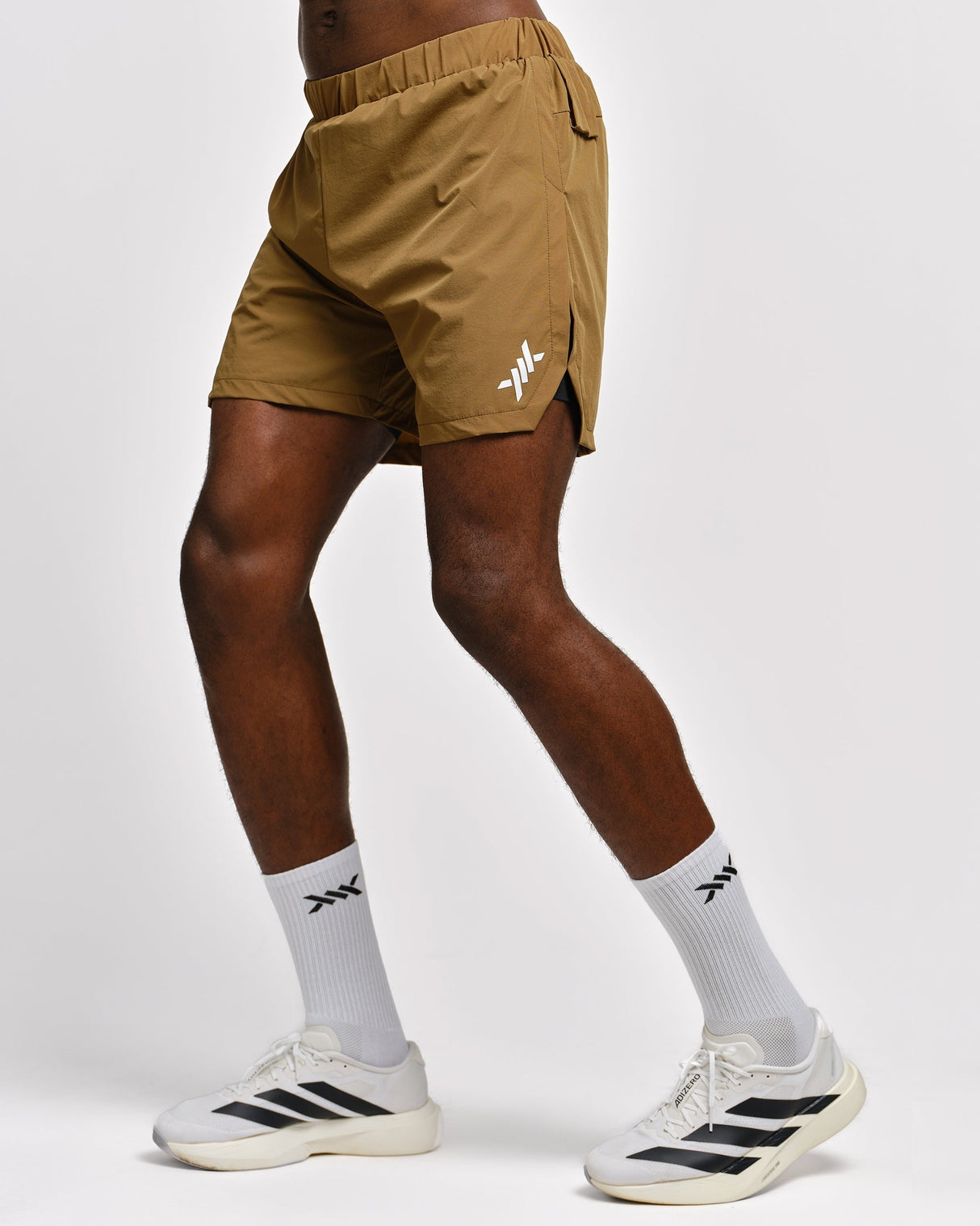 Caged 2-in-1 Running Shorts Stride – Olivgrün