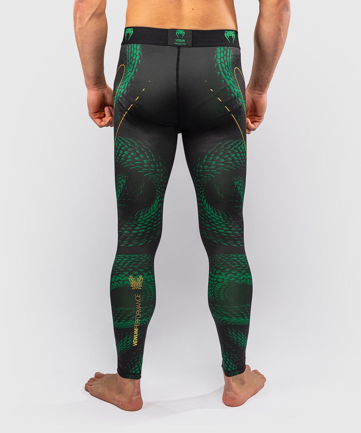 Venum Kompressionshose Matupa - Schwarz/Grün/Gold