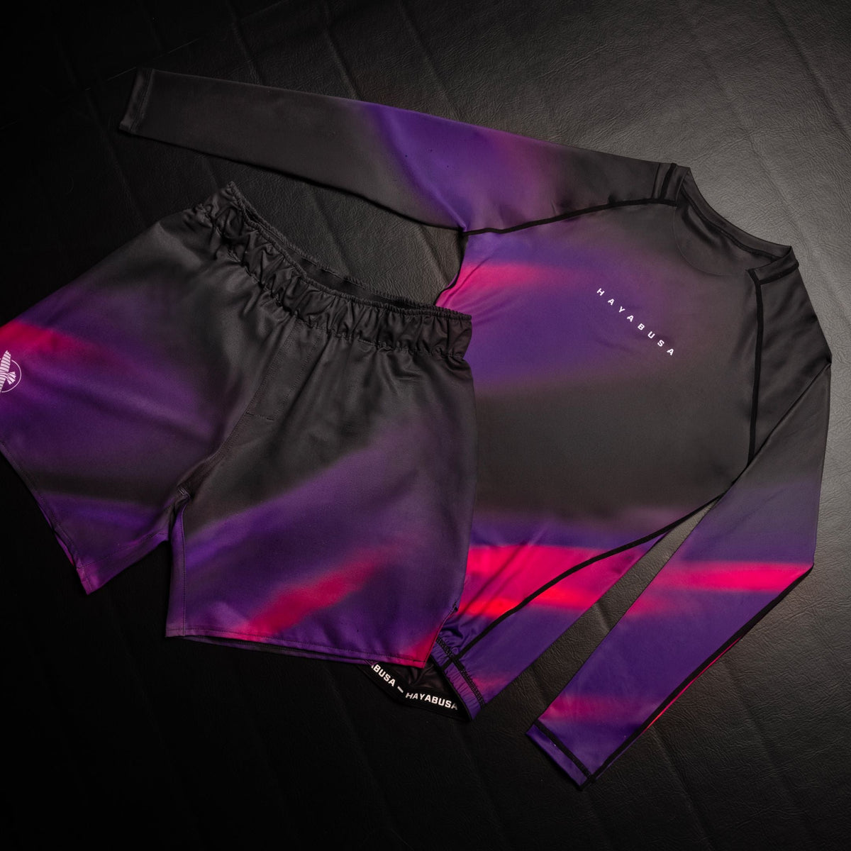 Hayabusa Rashguard Apex Nova Lange Ärmel - Ultraviolett Lila