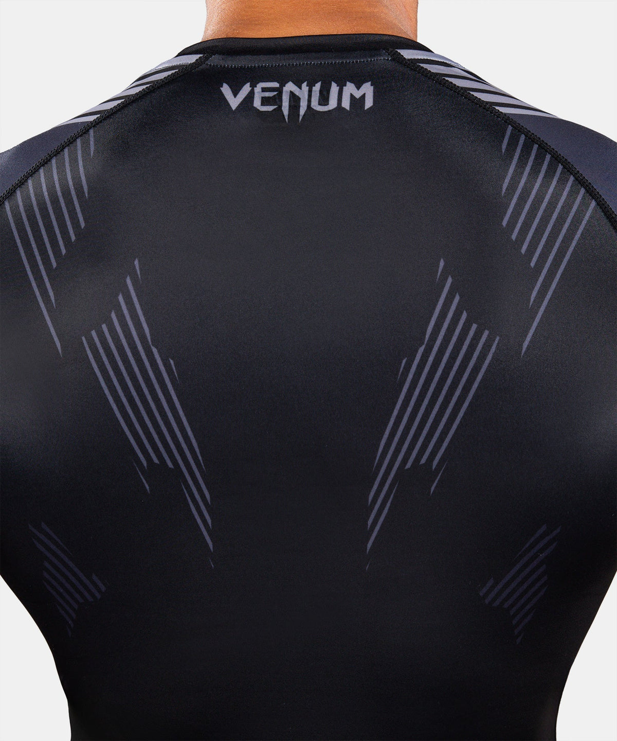 Venum Rashguard No-Gi 6.0 Kurzarm – Schwarz/Grau